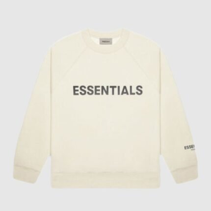 essentials overlapped sweater white premium knit streetwear