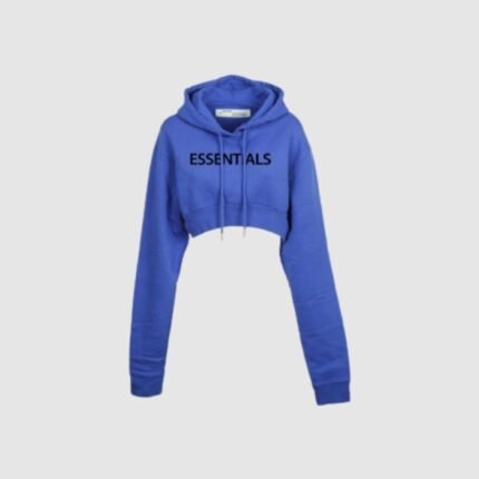 essentials oversized cropped hoodie streetwear