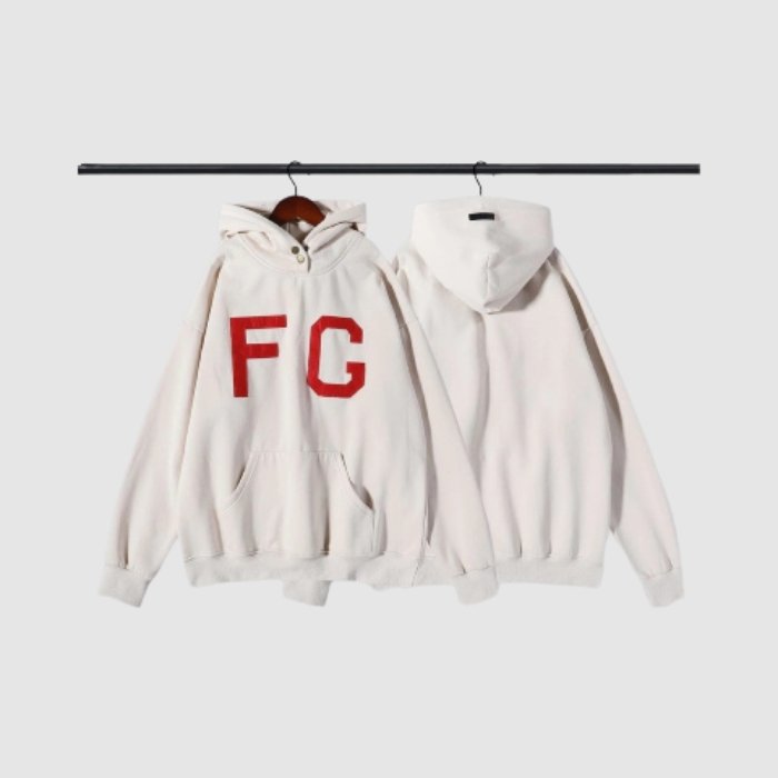 ESSENTIALS FG White Hoodie essentials fg white hoodie streetwear