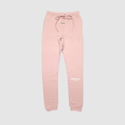 fear of god essentials pink sweatpants premium cotton streetwear