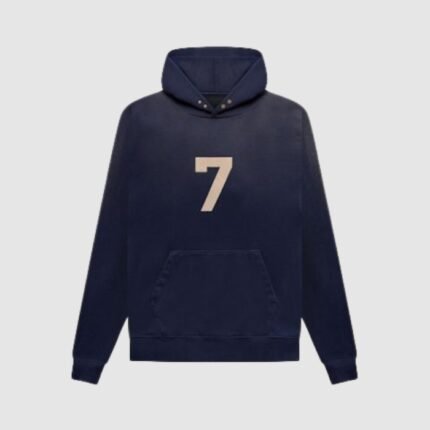 fear of god 7 hoodie navy blue premium streetwear