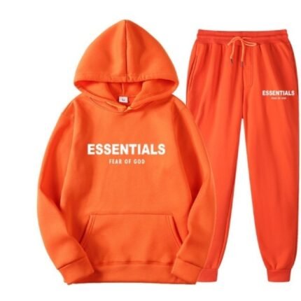 essentials hoodie orange fear of god premium streetwear